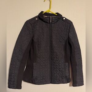 Weatherproof Black Quilted Bomber Jacket